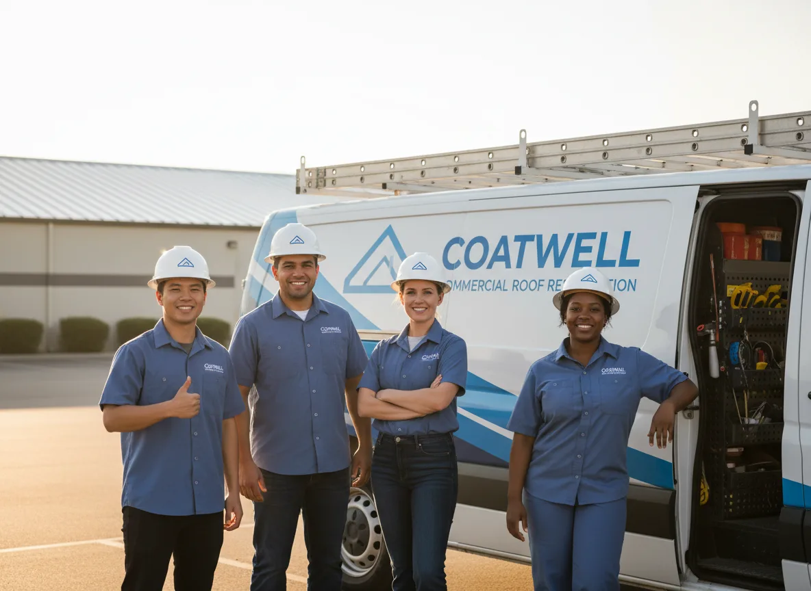 Commercial roof coating company in Vida, OR