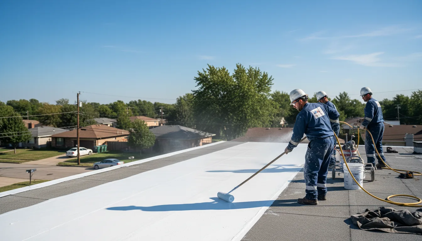 Commercial roof coating in Vida, OR near me